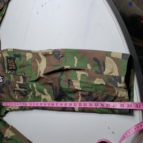 Rothco Womens Camo Bling Patchwork Flight Suit Jumpsuit Size S Y2K Retro - Picture 13 of 17